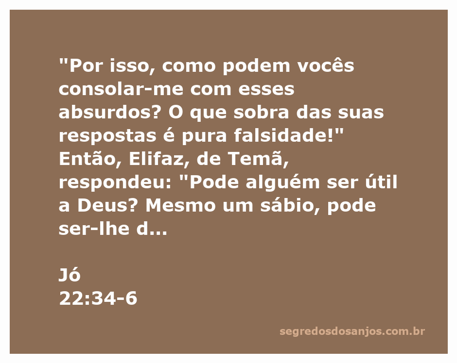 Ilustração que representa a reflexão de Jó e a resposta de Elifaz sobre a relação do homem com Deus e a justiça.