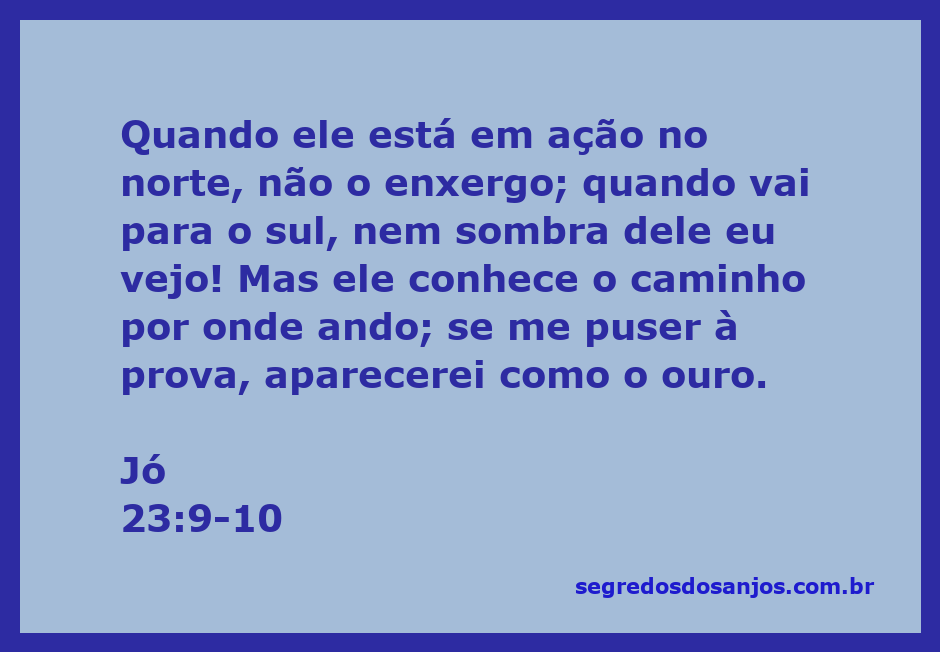 Ilustração de Jó refletindo sobre a presença de Deus e sua purificação como o ouro.