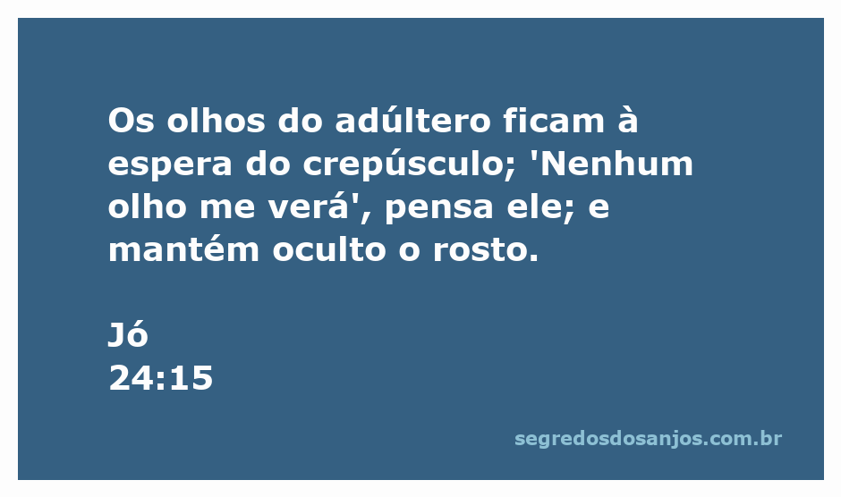 Ilustração que representa a cautela e a clandestinidade do adúltero, com um crepúsculo ao fundo.