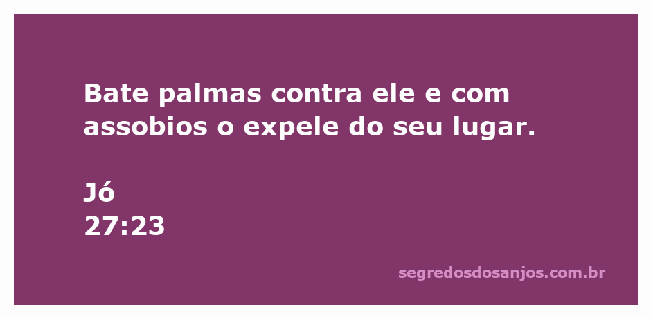 Imagem representativa da passagem bíblica Jó 27:23, mostrando uma cena de rejeição e desprezo.