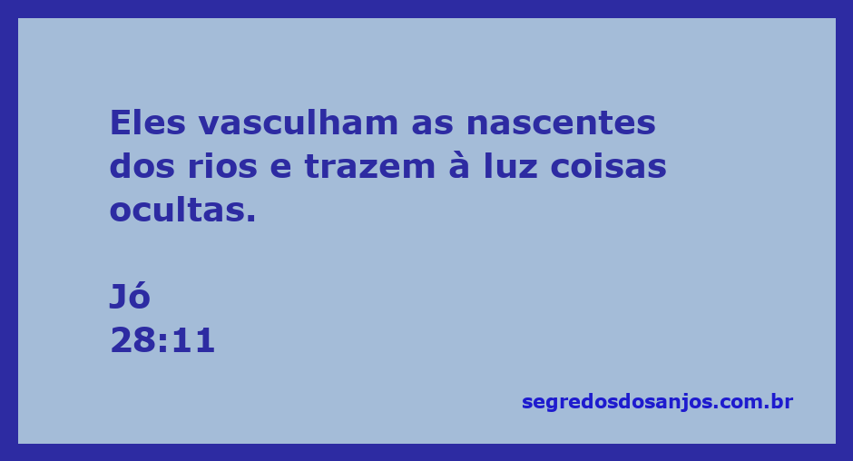 Imagem que representa a exploração das nascentes dos rios, simbolizando a busca por verdades ocultas, inspirada em Jó 28:11.