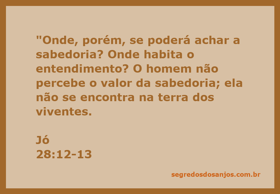 Imagem que representa a busca pela sabedoria conforme Jó 28:12-13.