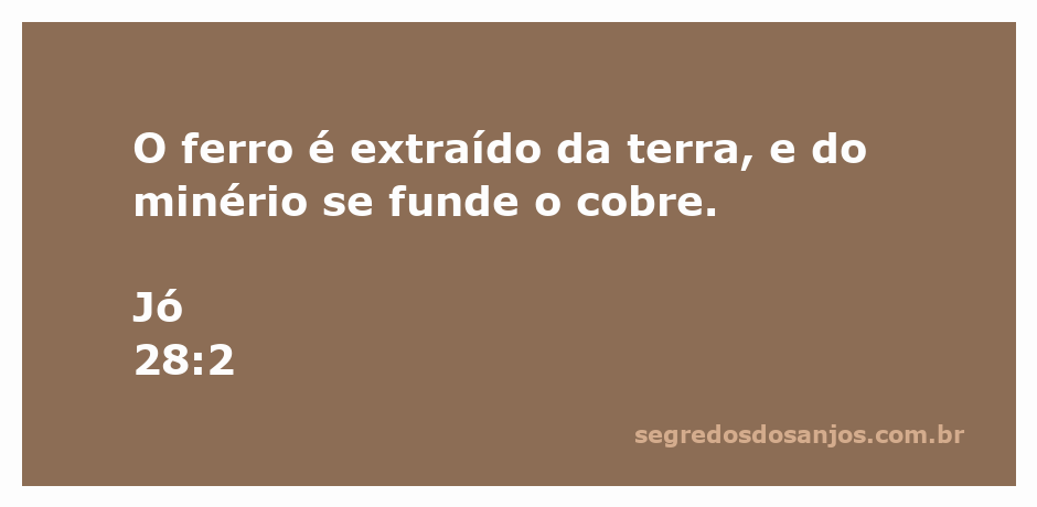 Ilustração da extração de ferro e fundição de cobre, representando a sabedoria do trabalho e dos recursos naturais.