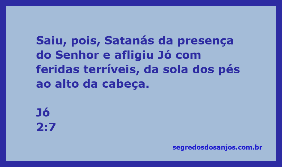 Imagem representando Jó sendo afligido por Satanás com feridas em seu corpo.