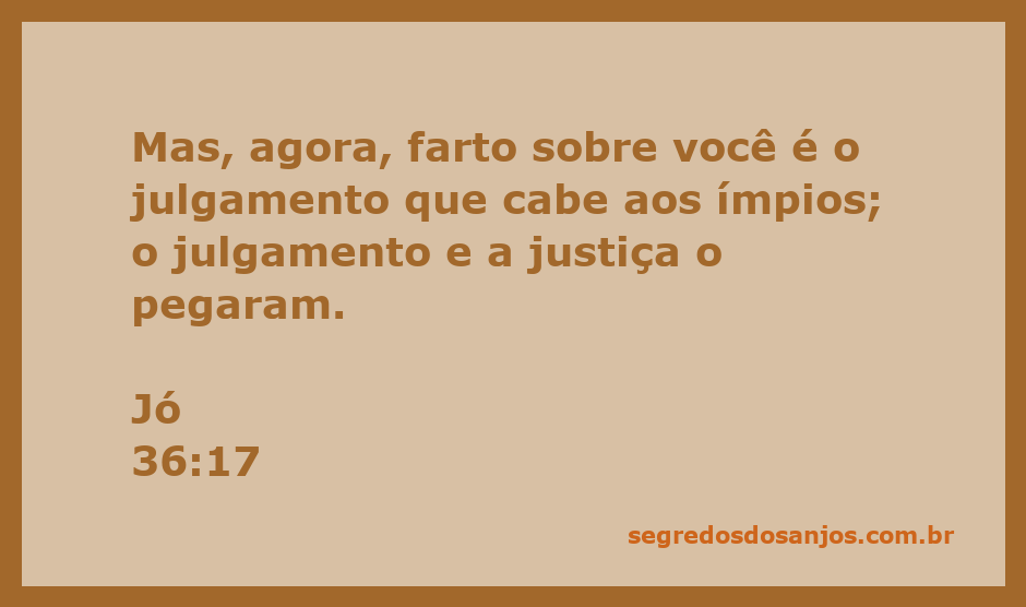 Imagem representativa do julgamento e justiça segundo Jó 36:17