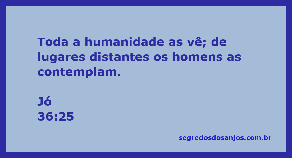 Imagem ilustrativa representando a visão ampla da humanidade sobre a criação divina, inspirada no versículo de Jó 36:25.