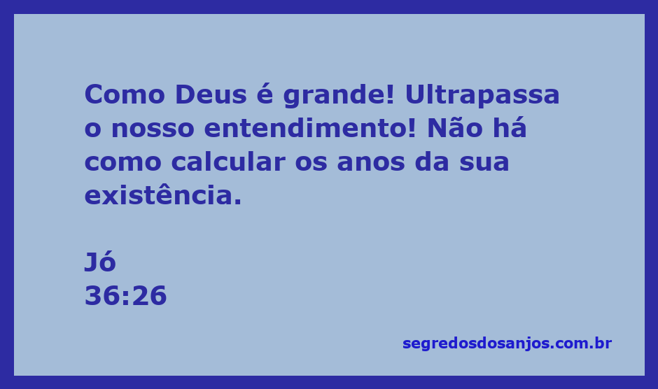 Imagem que representa a grandiosidade de Deus conforme Jó 36:26, com elementos visuais que evocam a vastidão e o mistério do divino.