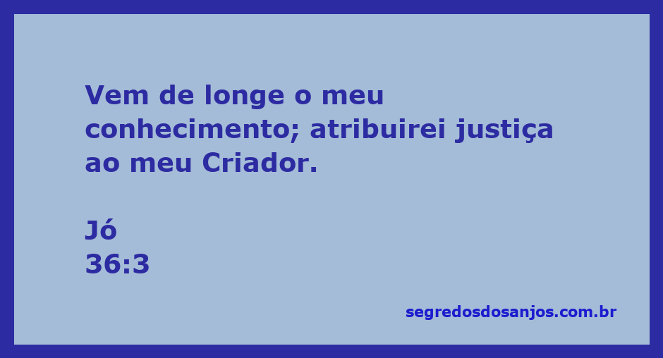 Imagem que ilustra o versículo de Jó 36:3, enfatizando a sabedoria e a justiça do Criador.