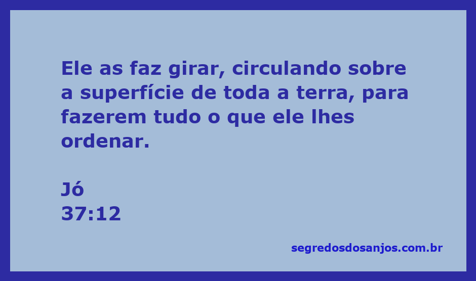 Representação artística do controle divino sobre a natureza, simbolizando Jó 37:12.