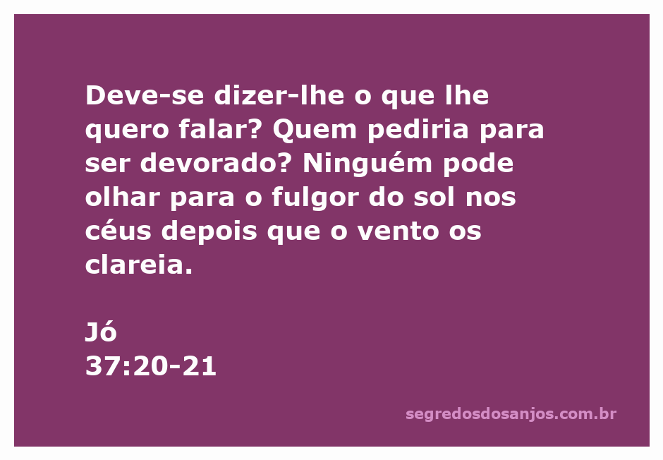 Imagem representando a passagem de Jó 37:20-21, com um céu limpo e ensolarado após uma tempestade.