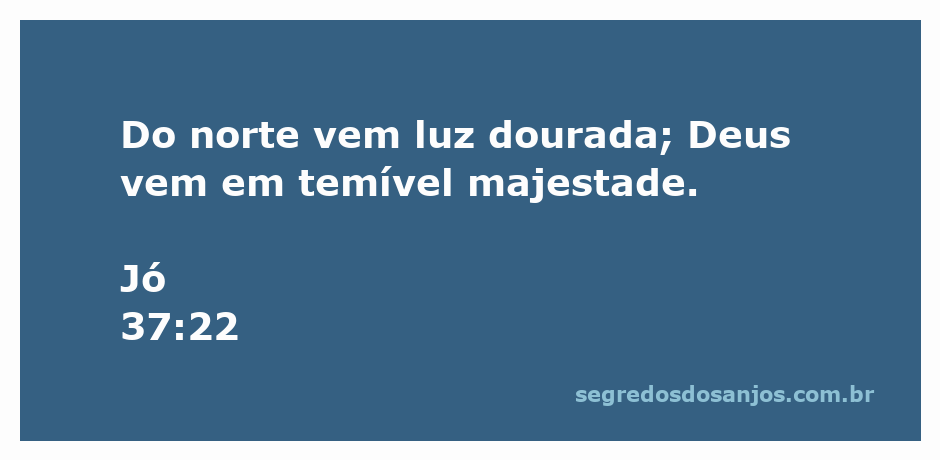 Imagem representativa da luz dourada que vem do norte, simbolizando a majestade de Deus conforme Jó 37:22.