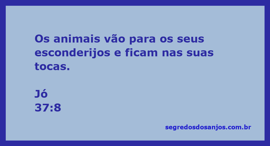 Animais se escondendo em suas tocas, representando a busca por segurança e abrigo.