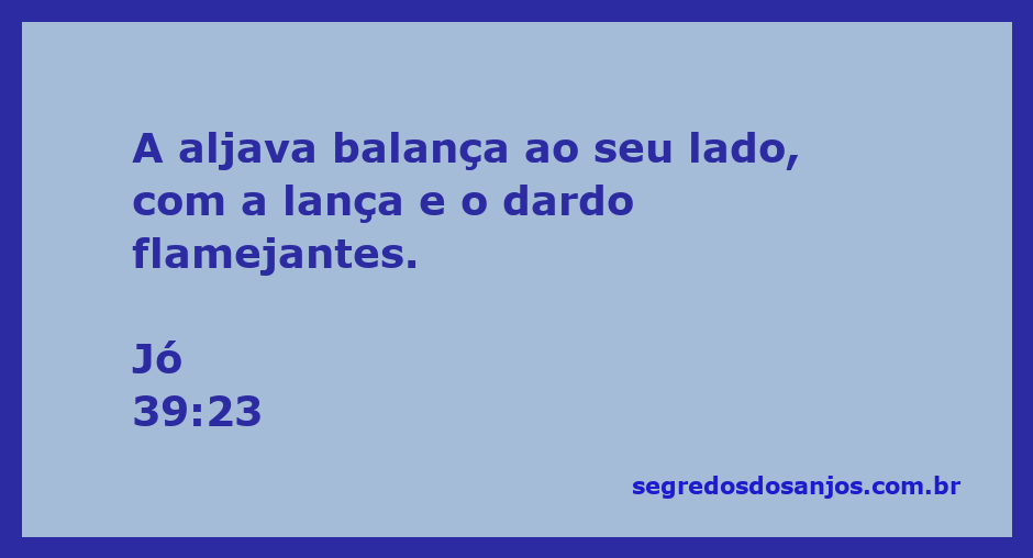 Imagem de uma aljava com lança e dardo flamejante, simbolizando a força e a proteção.