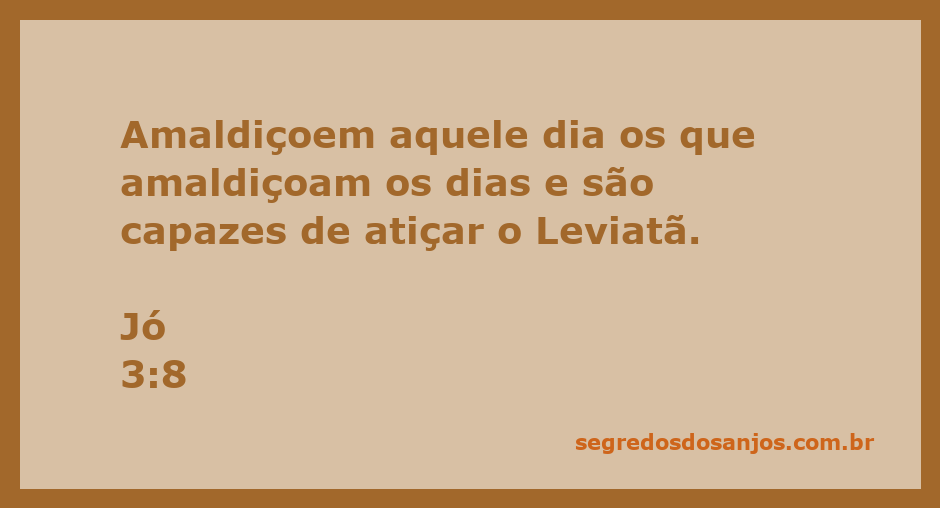 Imagem representativa da passagem bíblica Jó 3:8, ilustrando a maldição do dia e a menção ao Leviatã.