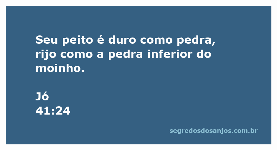 Imagem representativa da força e resistência, simbolizando o versículo de Jó 41:24 sobre a dureza do peito.