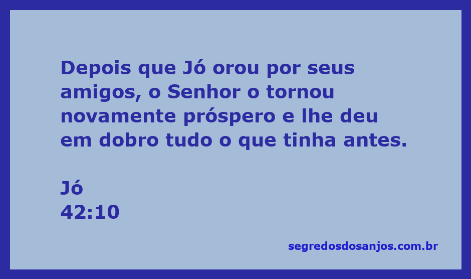 Imagem representativa de Jó orando por seus amigos, simbolizando a restauração e prosperidade divina.