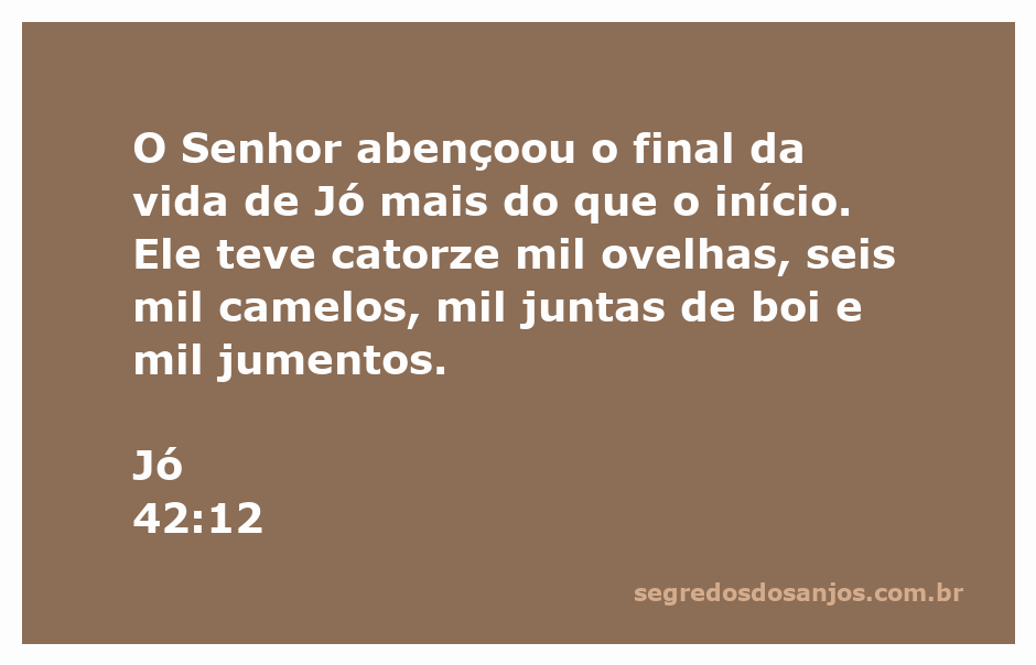 Imagem que representa a prosperidade de Jó com suas riquezas, incluindo ovelhas, camelos e bois.