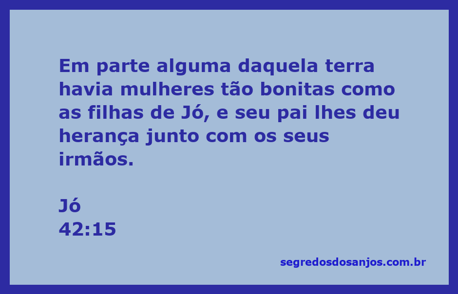 Imagem das filhas de Jó, simbolizando beleza e herança na terra de Uz.