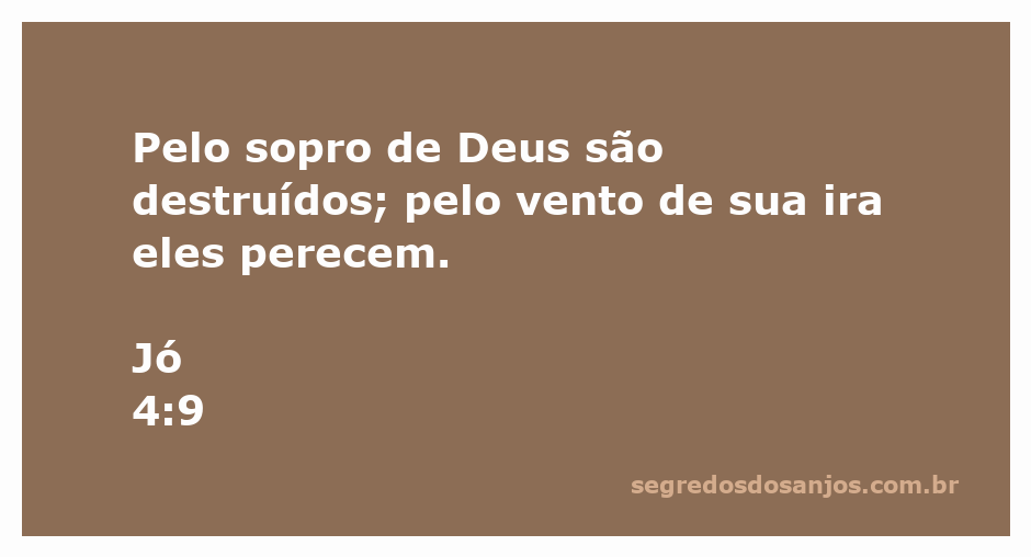 Ilustração representando a destruição causada pelo sopro de Deus e o vento de sua ira, inspirada em Jó 4:9.