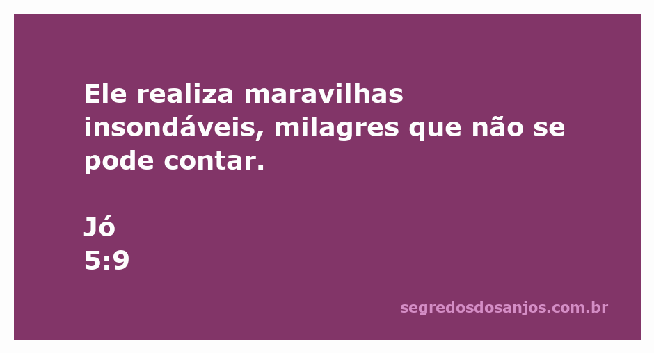 Imagem inspiradora representando as maravilhas de Deus conforme Jó 5:9.