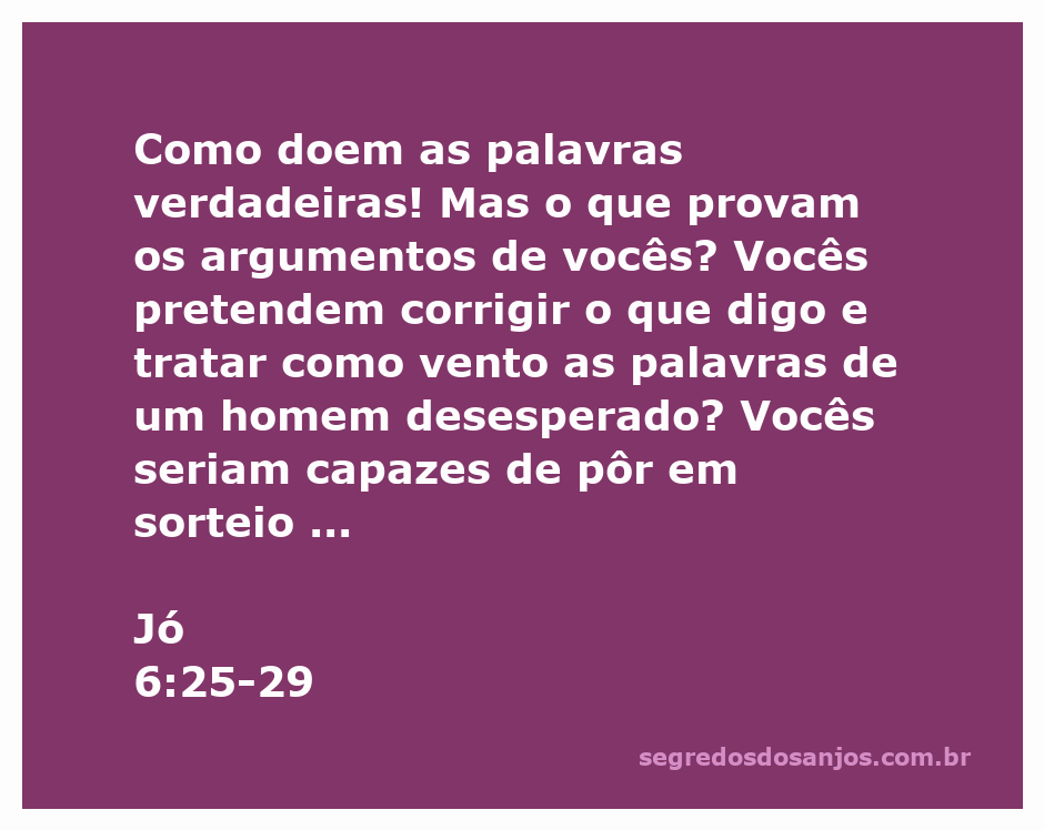 Imagem representando Jó em uma cena de angústia, refletindo sobre a dor das palavras verdadeiras.