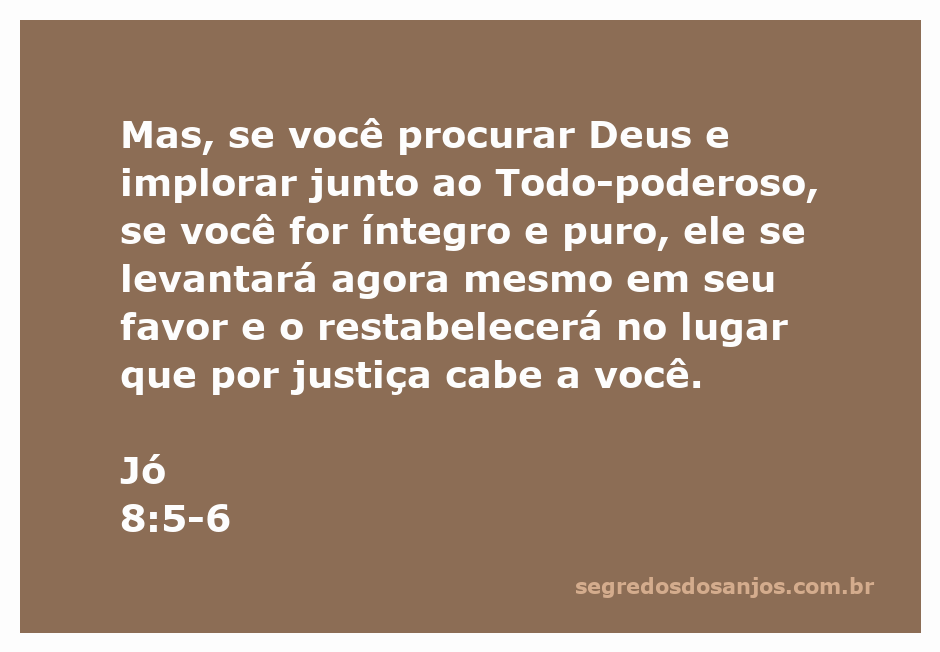 Imagem representativa da busca por Deus e a integridade como caminho para a restauração espiritual, inspirada em Jó 8:5-6.