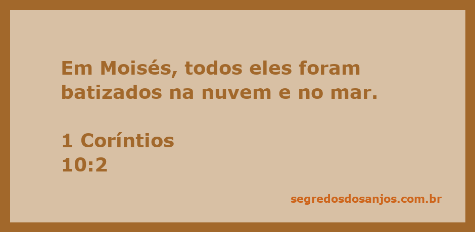 Ilustração do batismo de Moisés e do povo de Israel na nuvem e no mar, simbolizando a proteção e a orientação divina.