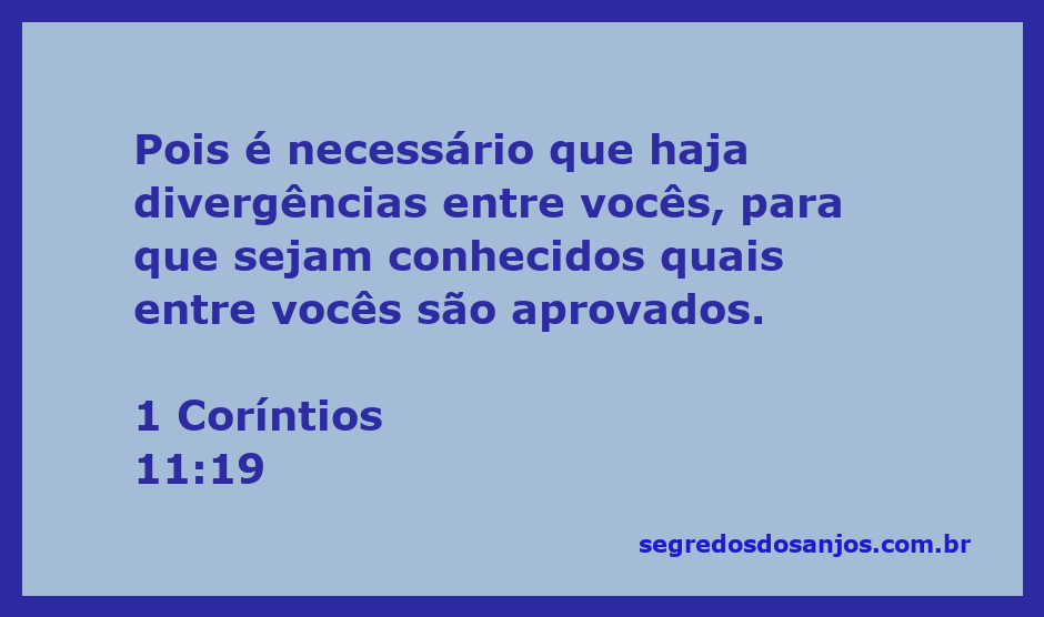 Imagem representativa do versículo 1 Coríntios 11:19, destacando a importância das divergências para reconhecer os aprovados.