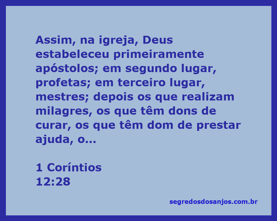 Ilustração representando a diversidade de dons na igreja conforme 1 Coríntios 12:28.