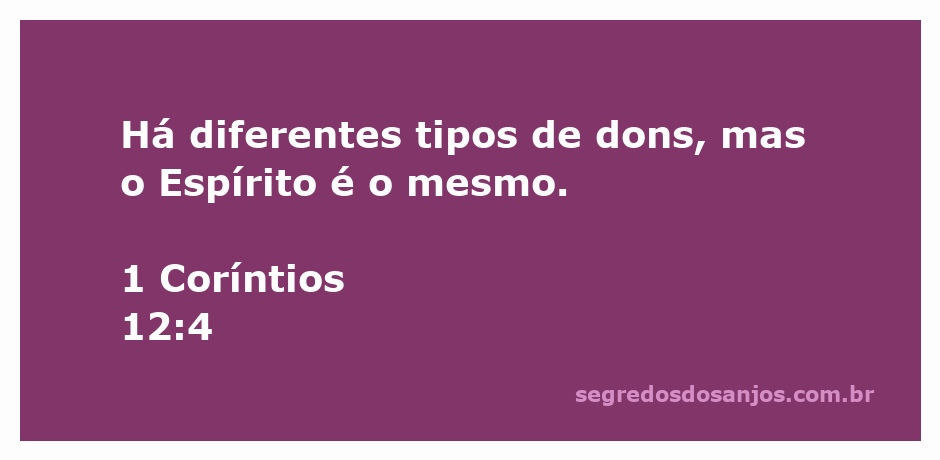 Imagem representativa dos diferentes dons espirituais, simbolizando a unidade do Espírito Santo.