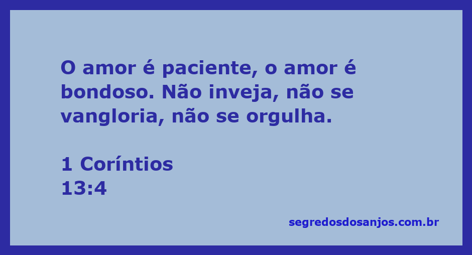 Imagem representando o versículo 1 Coríntios 13:4 sobre o amor paciente e bondoso