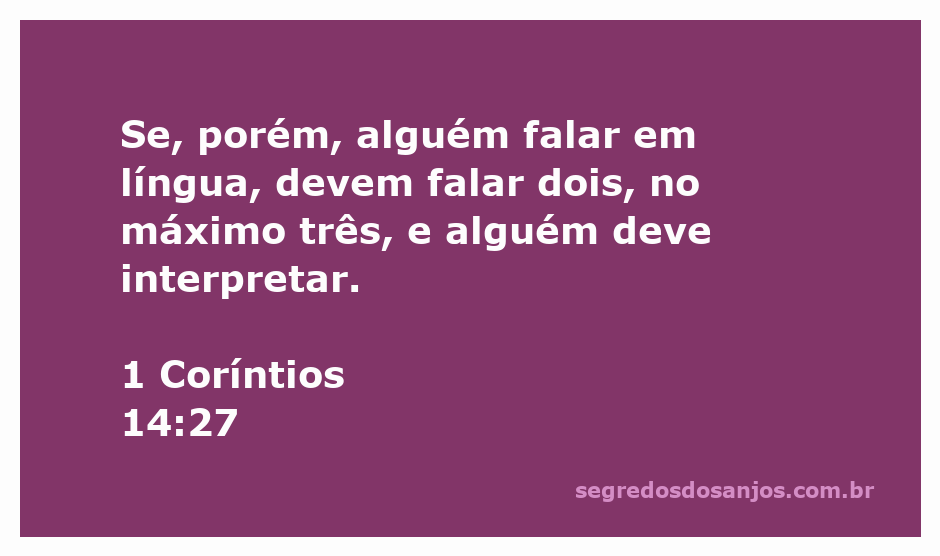 Imagem ilustrativa de pessoas falando em línguas, com um intérprete ao fundo, simbolizando a passagem de 1 Coríntios 14:27.