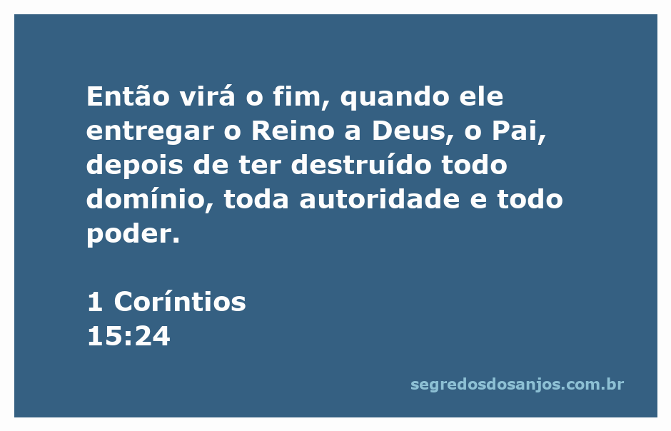Representação do fim dos tempos, onde Cristo entrega o Reino a Deus, o Pai.