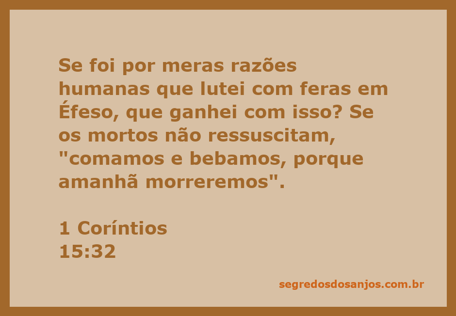 Imagem que ilustra a reflexão sobre a luta e a ressurreição em 1 Coríntios 15:32.
