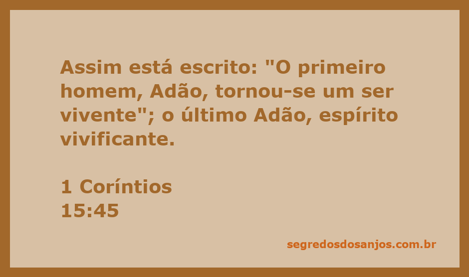 Representação de Adão, o primeiro homem, e o último Adão como símbolos de vida espiritual.