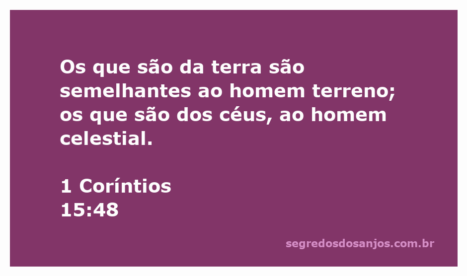 Ilustração representativa da dualidade entre o homem terreno e o homem celestial conforme 1 Coríntios 15:48.