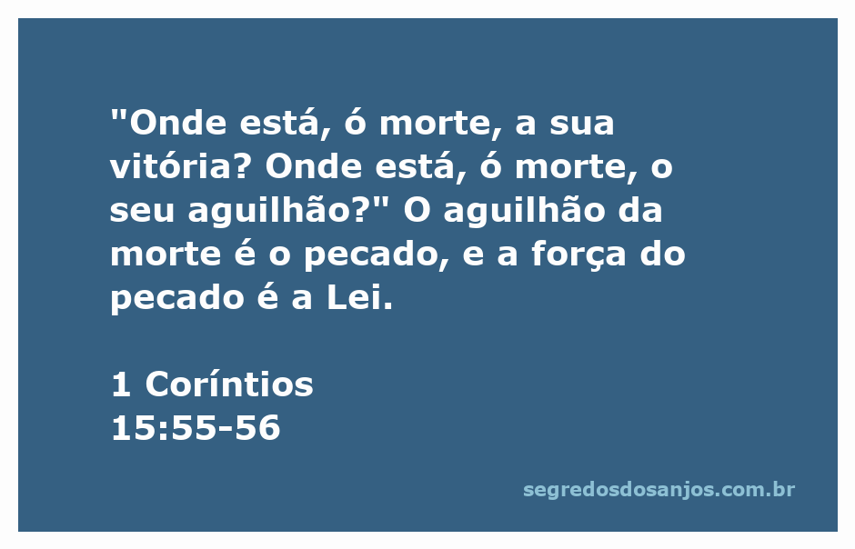 Imagem representativa do versículo 1 Coríntios 15:55-56, destacando a vitória sobre a morte e o pecado.