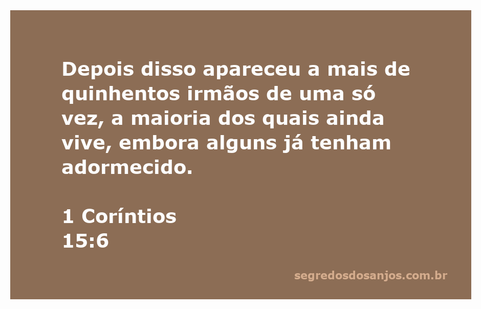 Aparição de Jesus aos 500 irmãos após sua ressurreição