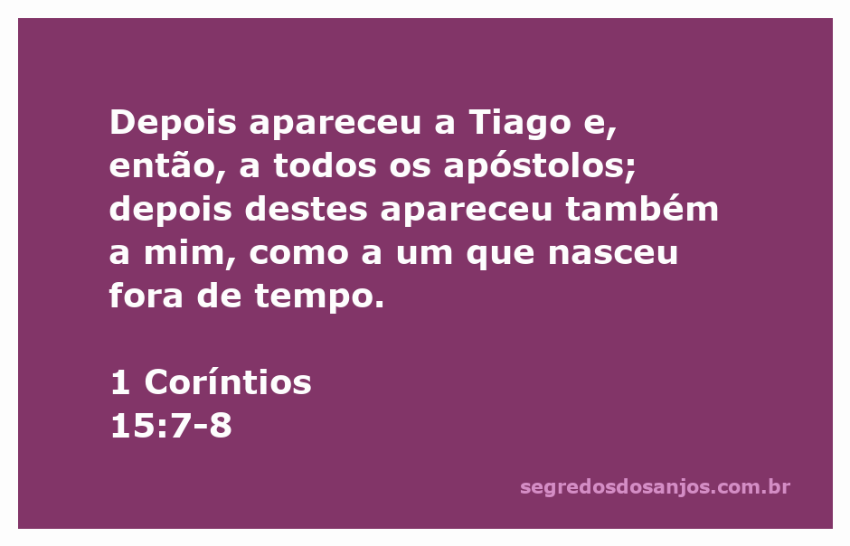 Aparecimento de Jesus a Tiago e aos apóstolos, ilustrando a revelação divina.
