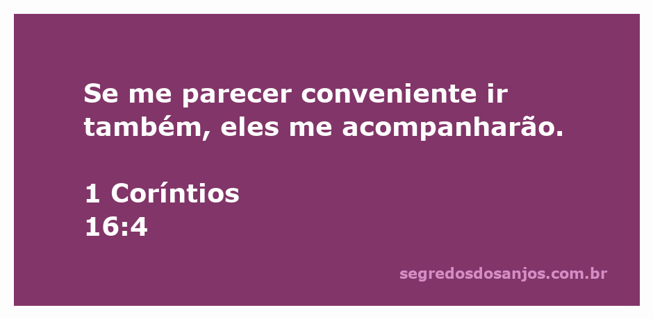 Imagem representativa da passagem bíblica de 1 Coríntios 16:4 sobre a conveniência de acompanhar alguém em sua jornada.