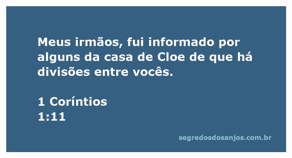 Imagem representativa da passagem bíblica 1 Coríntios 1:11 sobre divisões entre irmãos na fé.