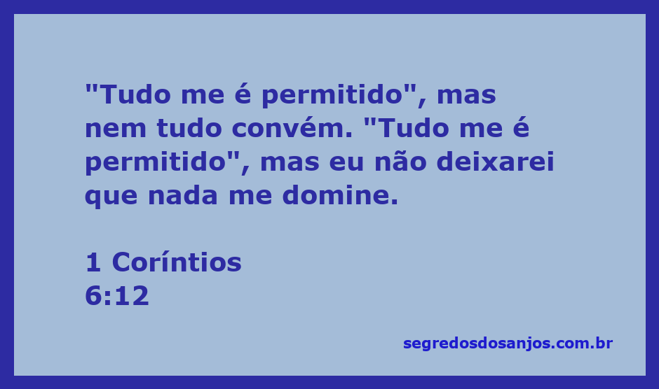 Imagem representativa do versículo 1 Coríntios 6:12, destacando a liberdade e a responsabilidade na vida cristã.