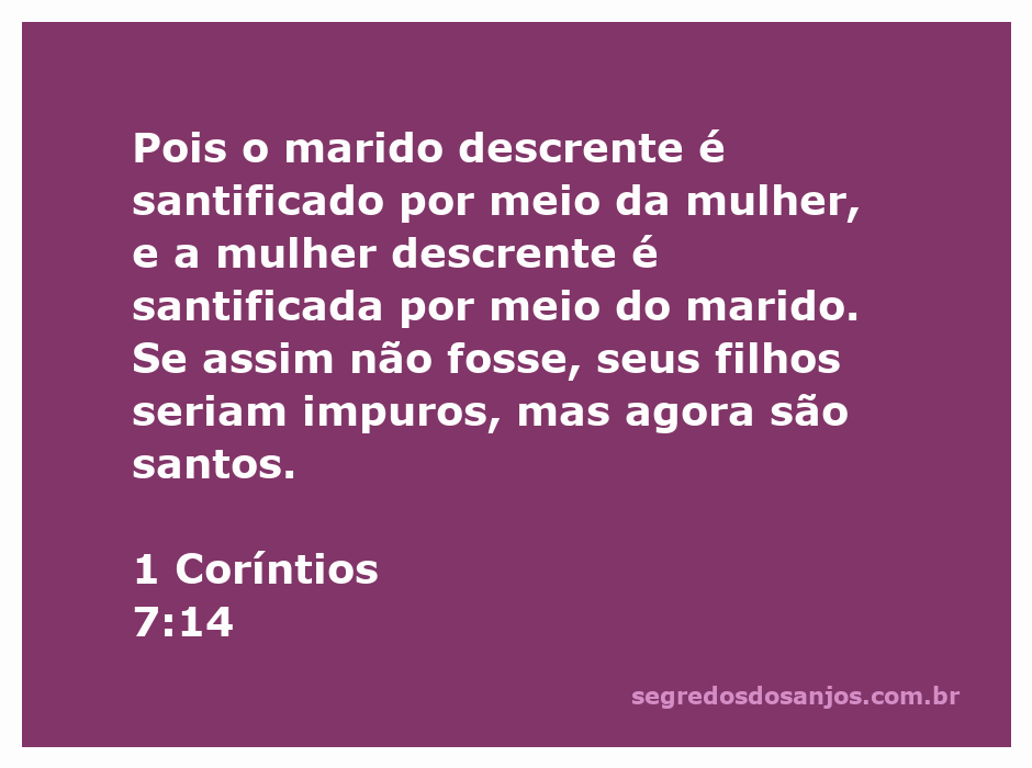 Imagem representativa da santificação familiar em 1 Coríntios 7:14, mostrando a união entre um casal de diferentes crenças.