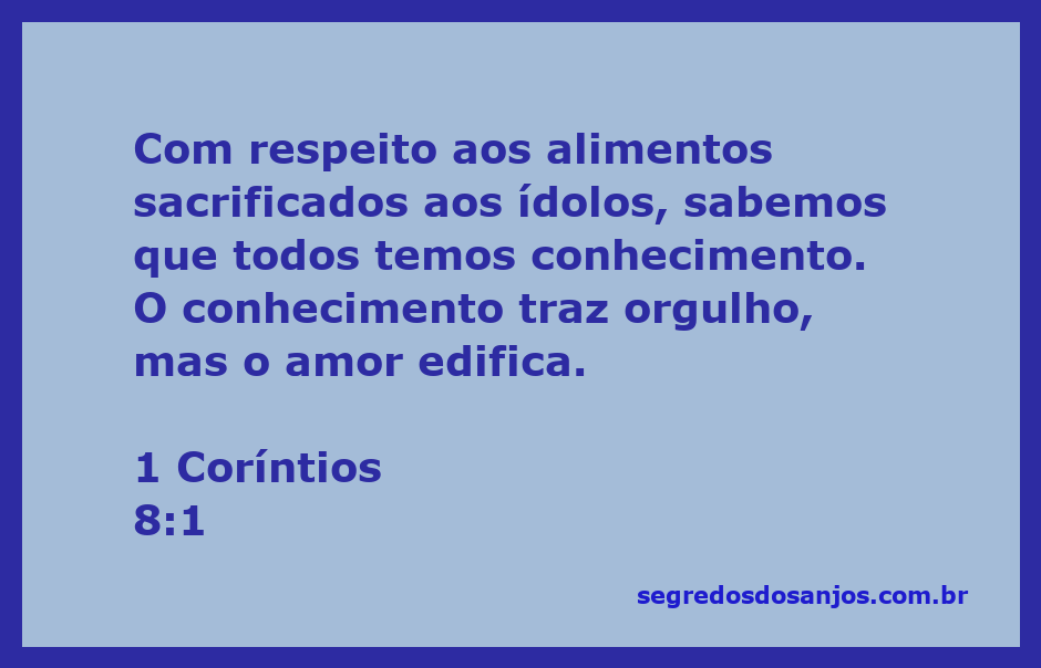Uma imagem ilustrativa que representa o versículo 1 Coríntios 8:1, destacando o contraste entre conhecimento e amor.