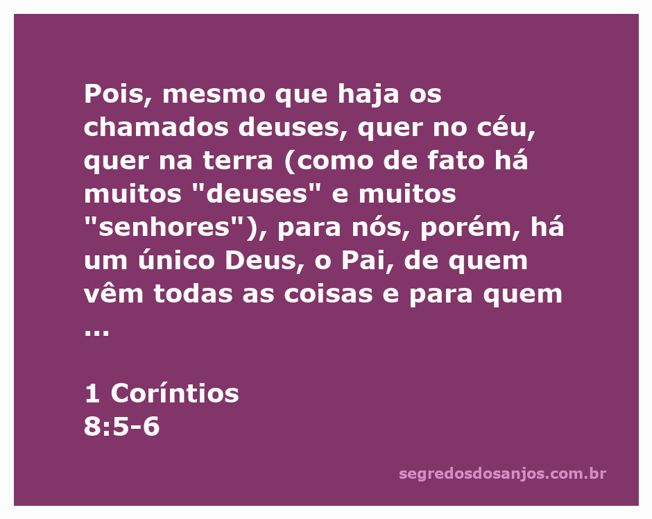 Ilustração representando a unicidade de Deus e Jesus Cristo conforme 1 Coríntios 8:5-6