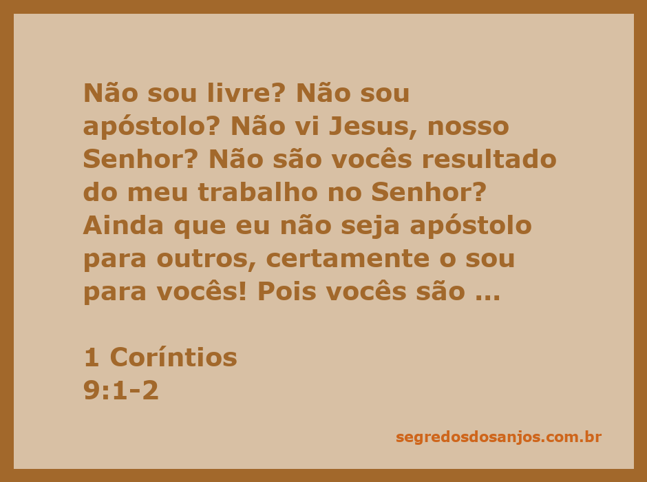 O apóstolo Paulo refletindo sobre sua liberdade e apostolado, enfatizando sua conexão com a comunidade cristã.
