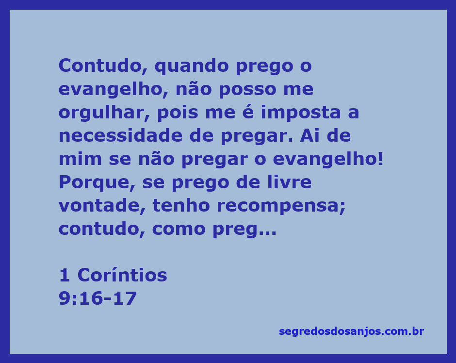 A ilustração de um pregador compartilhando o evangelho com fervor, inspirado pela passagem de 1 Coríntios 9:16-17.