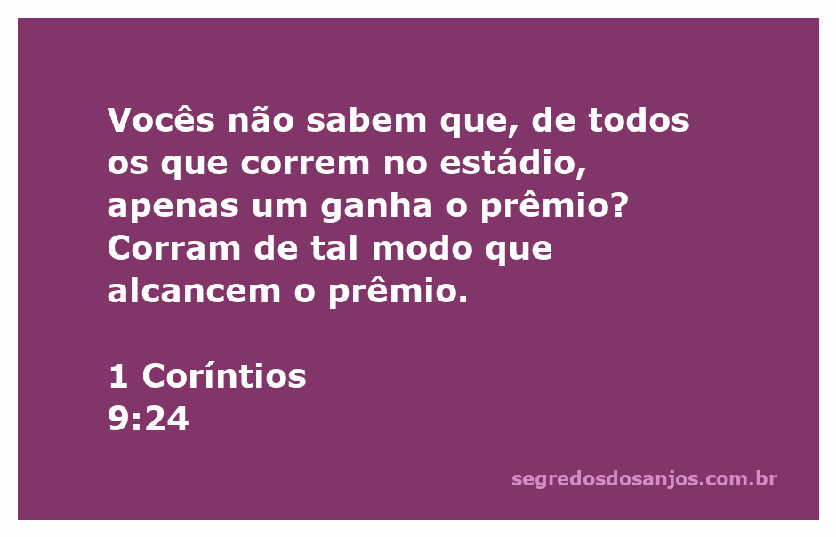 Atletas correndo em uma pista de corrida, simbolizando a competição e o esforço para ganhar o prêmio, inspirado em 1 Coríntios 9:24.