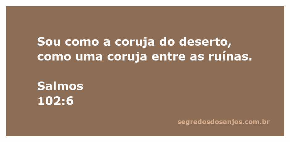 Ilustração de uma coruja do deserto em meio a ruínas, simbolizando solidão e desolação.