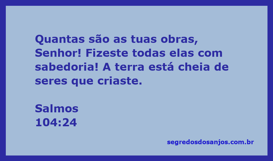 Imagem representativa das maravilhas da criação de Deus conforme Salmos 104:24